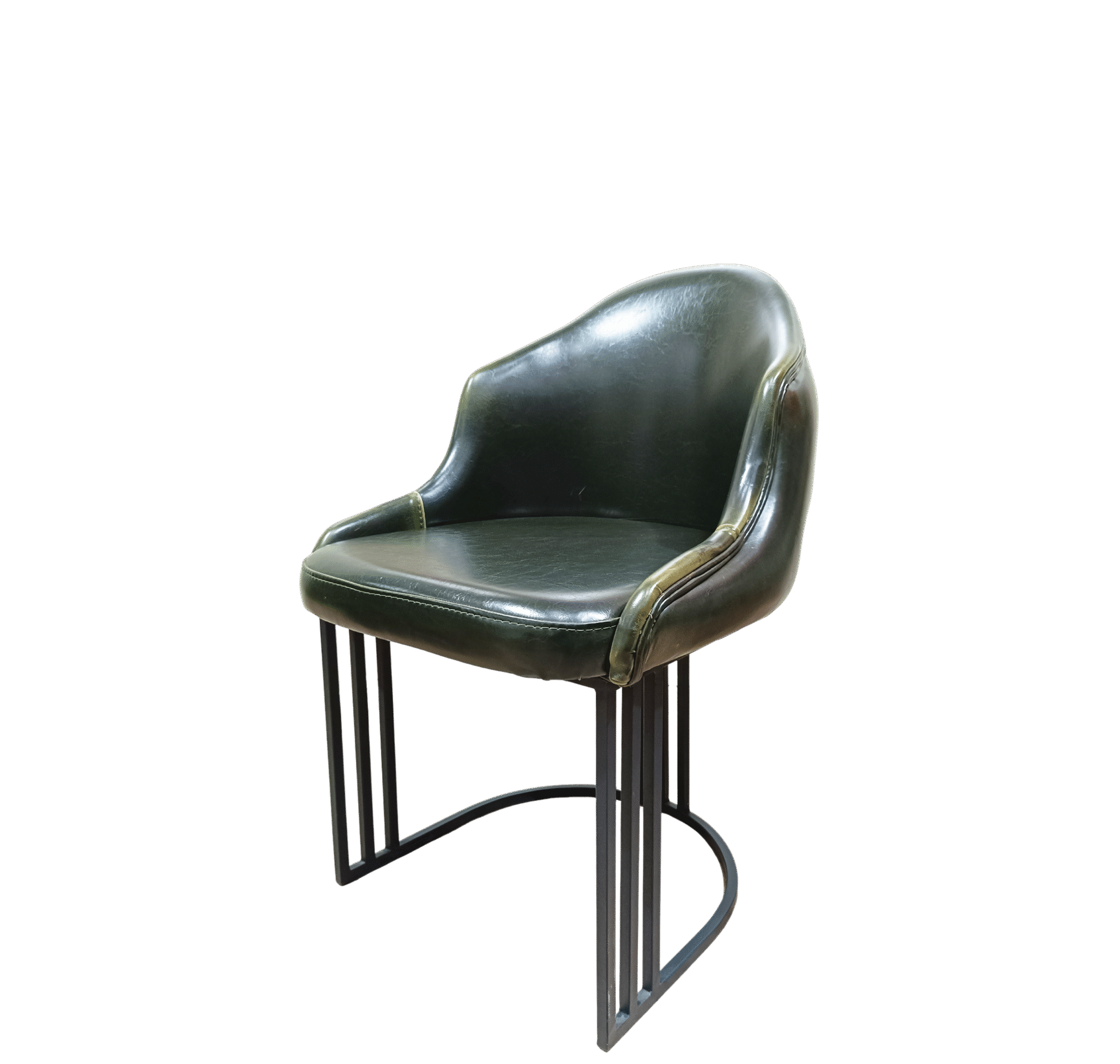 23 FAUTEUIL LUSSO VERT FONCE – Image 1