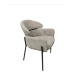 FAUTEUIL NEW BOUCLETTE TAUPE