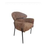 FAUTEUIL NEW BOUCLETTE TERRACOTTA