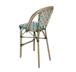 TABOURET MADELAINE VERT ET BLANC – Image 2