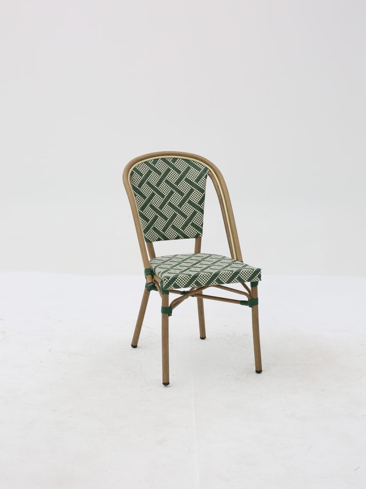 CHAISE B V 5 CHAISE MADELAINE VERT BLANC – Image 1