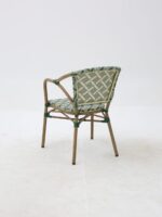 FAUTEUIL MADELAINE VERT BLANC – Image 8