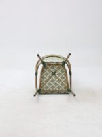 FAUTEUIL MADELAINE VERT BLANC – Image 2