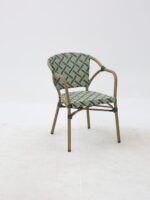 FAUTEUIL MADELAINE VERT BLANC