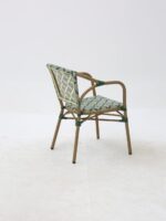 FAUTEUIL MADELAINE VERT BLANC – Image 4