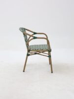FAUTEUIL MADELAINE VERT BLANC – Image 3