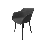 PACK 3 FAUTEUILS SHELL-P + TABLE – Image 3
