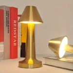 LAMPE PYRAMIDE  DOREE – Image 2