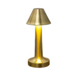 LAMPE PYRAMIDE  DOREE