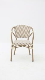 FAUTEUIL MADELAINE BEIGE BLANC – Image 7