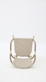 FAUTEUIL MADELAINE BEIGE BLANC – Image 2